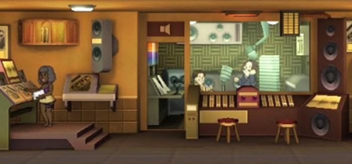 Fallout shelter radio room