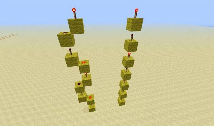 Redstone minecraft vertically stack pole signal channel current imgur torches just alternate blocks solid send