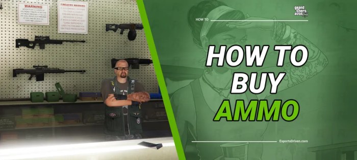 How do you buy ammo in gta