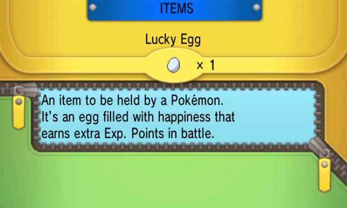 Pokemon black 2 lucky egg