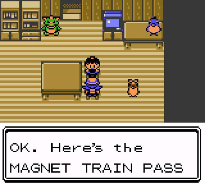 Pokemon crystal rail pass