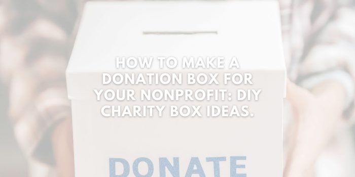 Donation make donate box