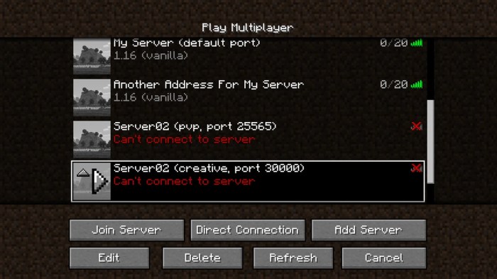 Name for minecraft server