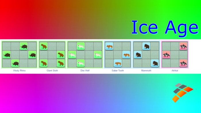 Disco zoo ice age patterns