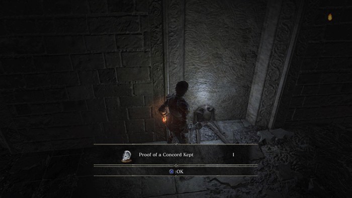 Ds3 proof of concord kept