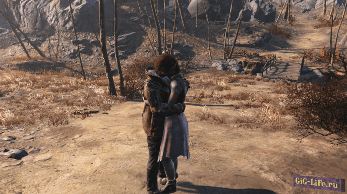 Lovers embrace fallout 4