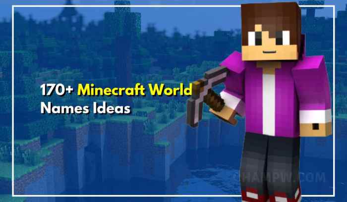 World names for minecraft