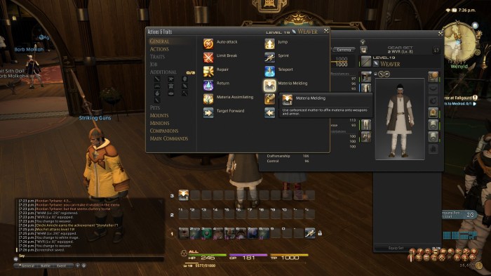 Ff14 how to equip materia