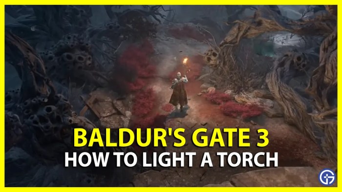 How to turn on torch bg3