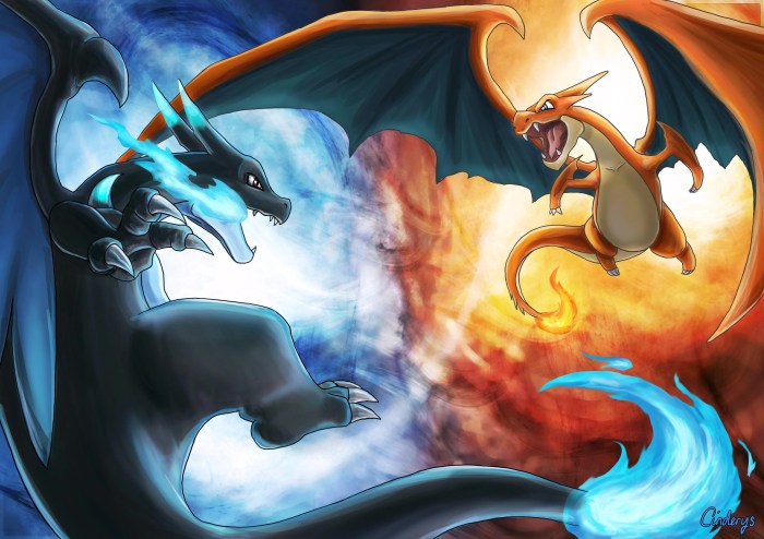 Photo of mega charizard x