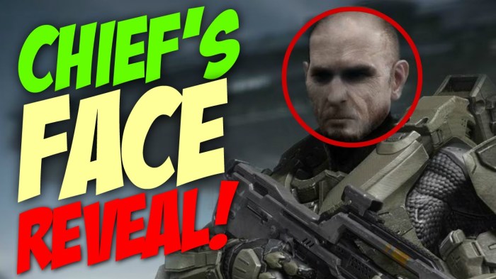 Chief master face reveal halo