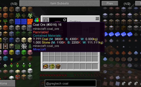 Enough minecraft items