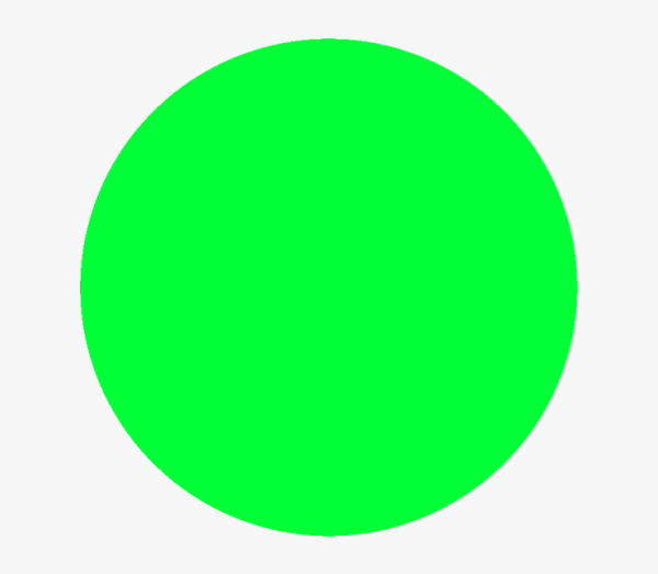 Green screen red circle