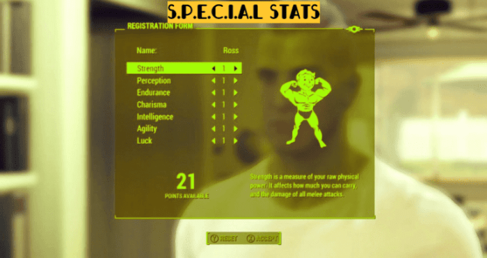 Fallout stats starting these strength game