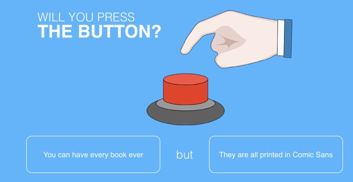 Push the button questions