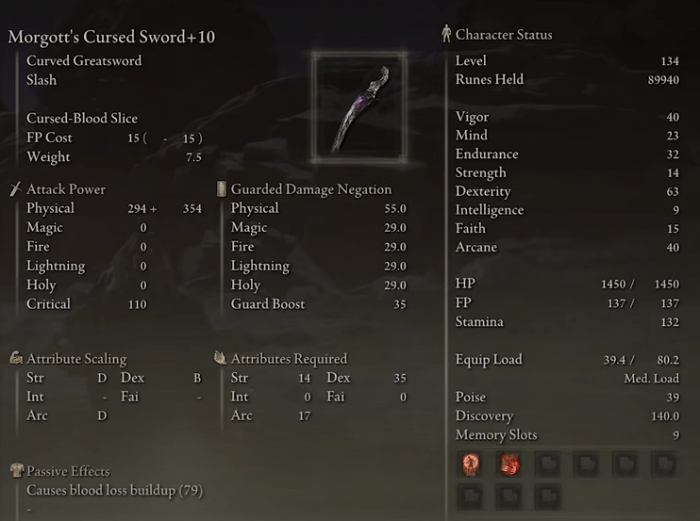 Dex build stats elden ring