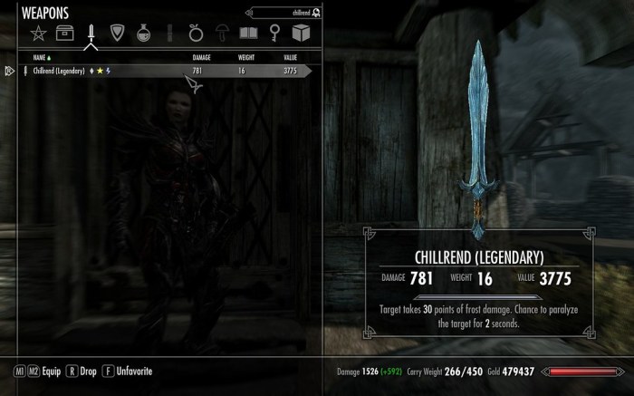 One handed weapons skyrim