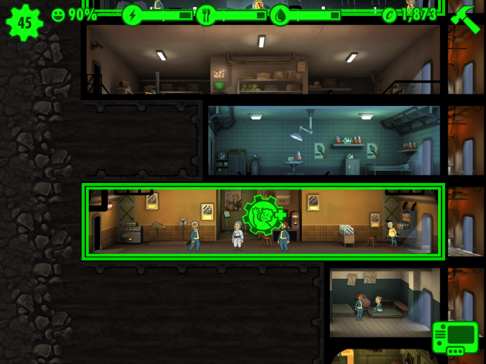 Fallout shelter radio room