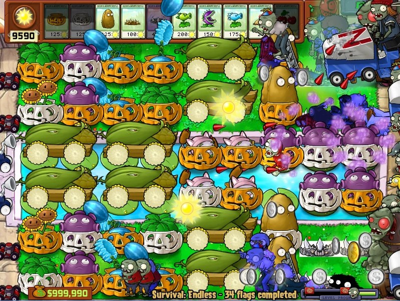 Zombies plants halloween pumpkin zombie vs carving pumpkins decorations versus