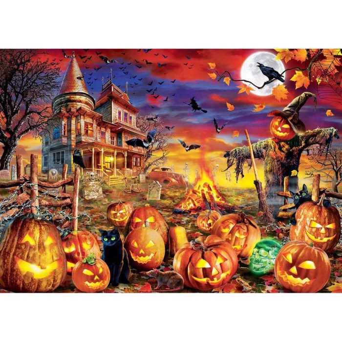 100 piece halloween puzzle