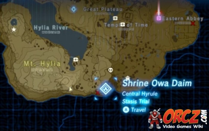 Zelda stasis breath wild shrine trial daim owa