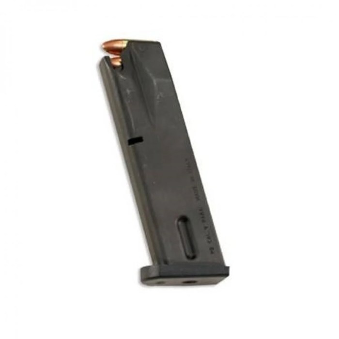 Magazine unloading 9mm loading double tool stack