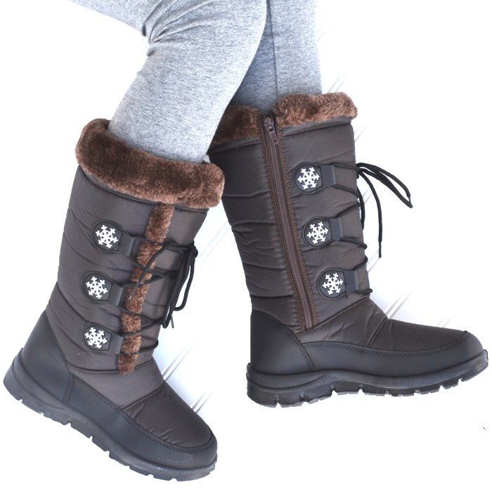 Snow boots crossword clue