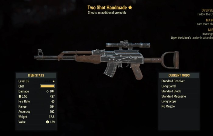 Fallout 76 hunting rifle