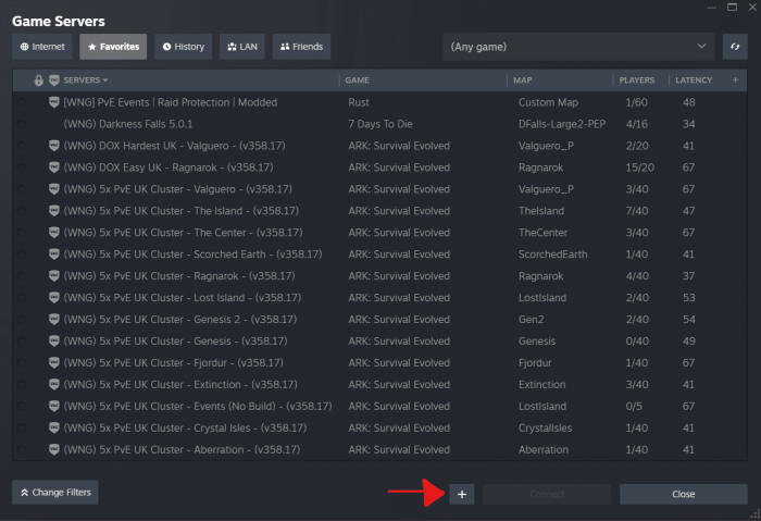 How to add server to steam