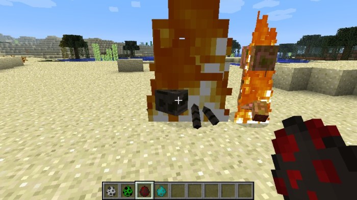 Burning house minecraft game