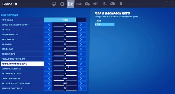 Pro settings on fortnite