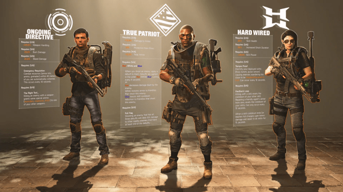 Division 2 green gear sets