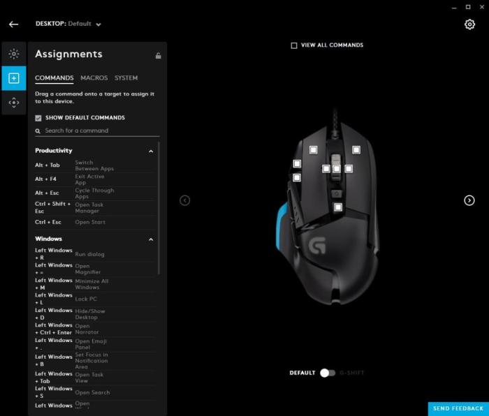 G hub not detecting mouse