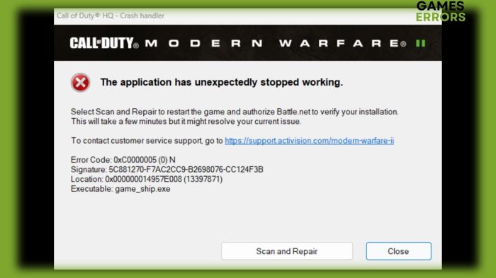 Call of duty mw3 crashing