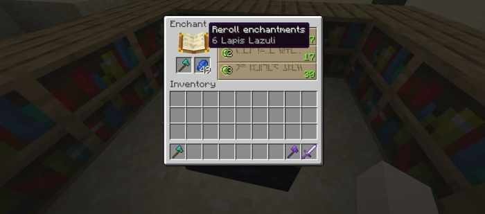 How to reset enchantments