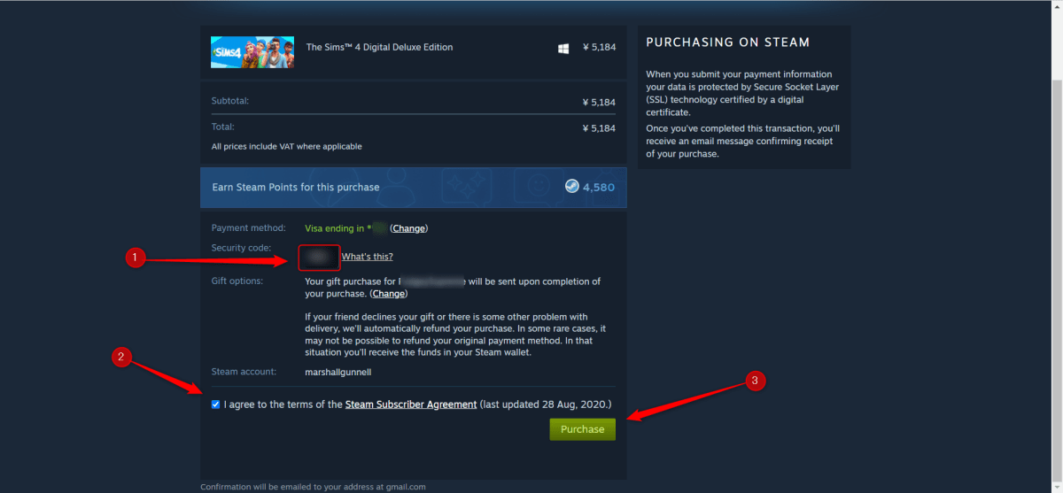 Steam how to check gifts