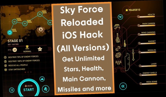 Sky force reloaded cheats