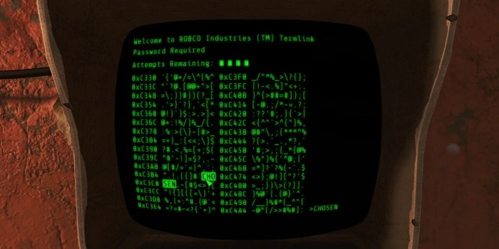 Fallout 4 terminal hacking