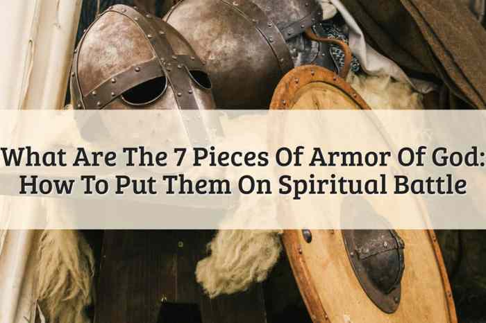 Pieces of a suit of armor