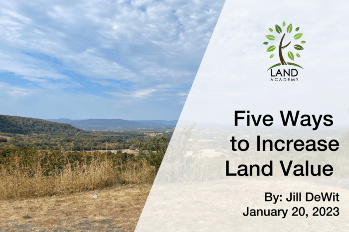 How to increase land value