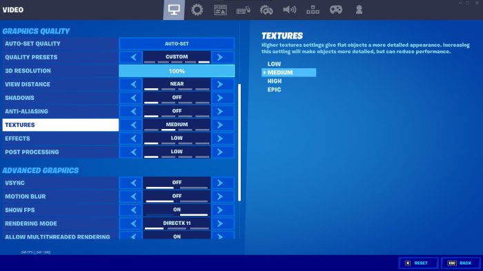 Best pro fortnite settings