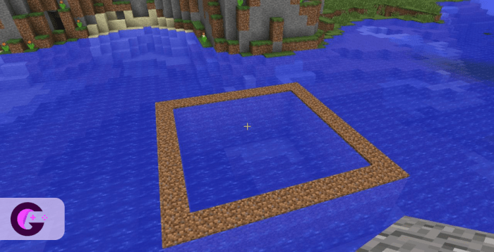 Minecraft removed water if