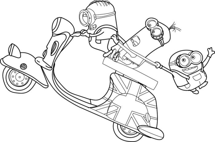 Free minion coloring pages