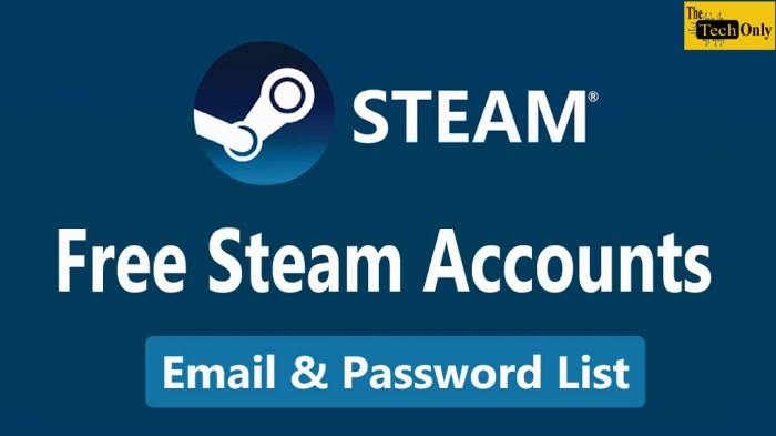 Steam accounts with games