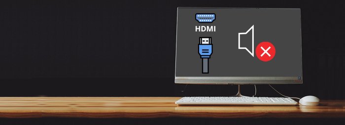 No sound on monitor hdmi