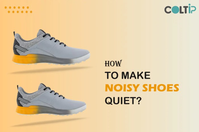 How to make shoes quieter