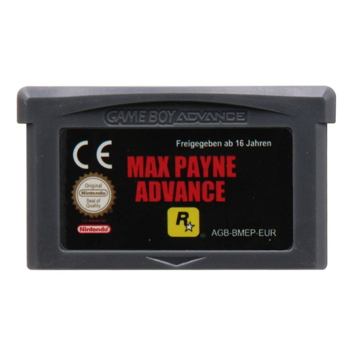 Gameboy advance max payne