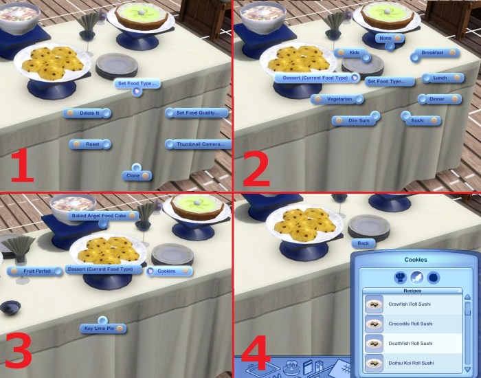 How to buy food in sims 4