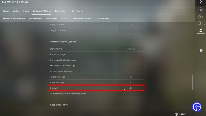 How to change mic in csgo