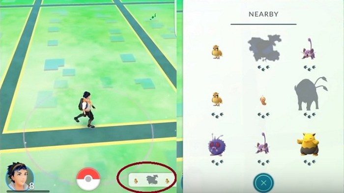 Pokemon go nearby pokemon